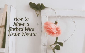 Iron wire mesh heart-shaped garland