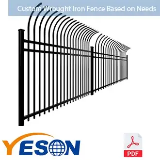 Metal Wrought Iron Fence