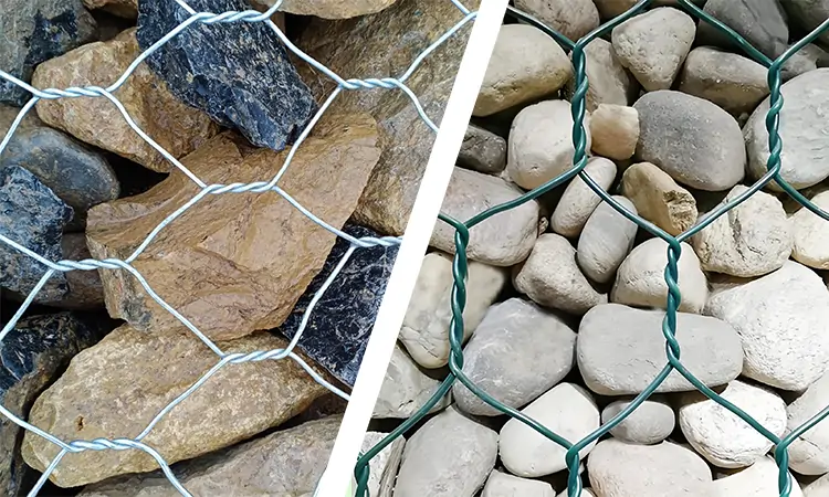 Galvanized vs. PVC-Coated Gabion Cages