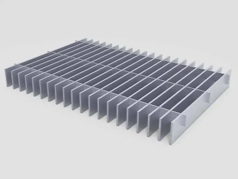 Dovetail pressure locked aluminum grating